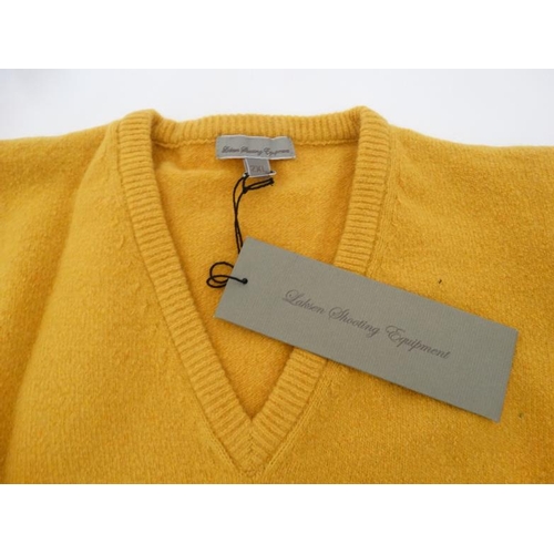 173 - Laksen 'Astor Knit' Jumper in yellow, size 2XL.