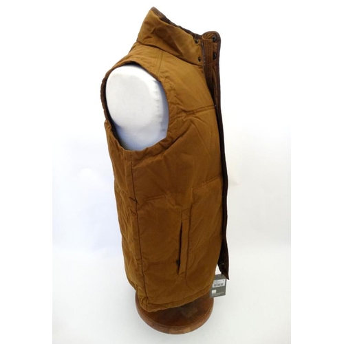 174 - Musto Mens Down Gilet in Caramel, size L.