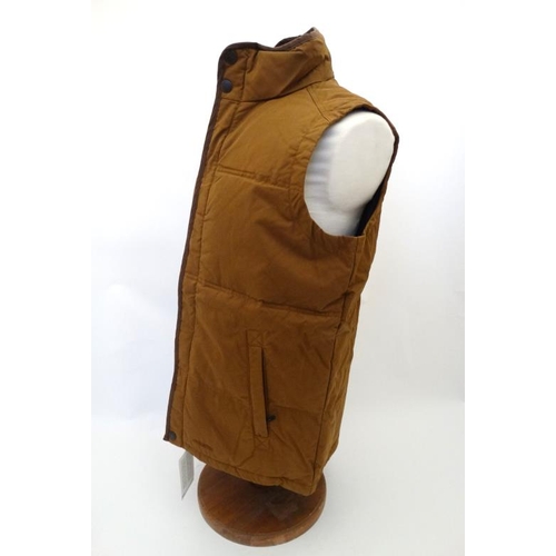 174 - Musto Mens Down Gilet in Caramel, size L.