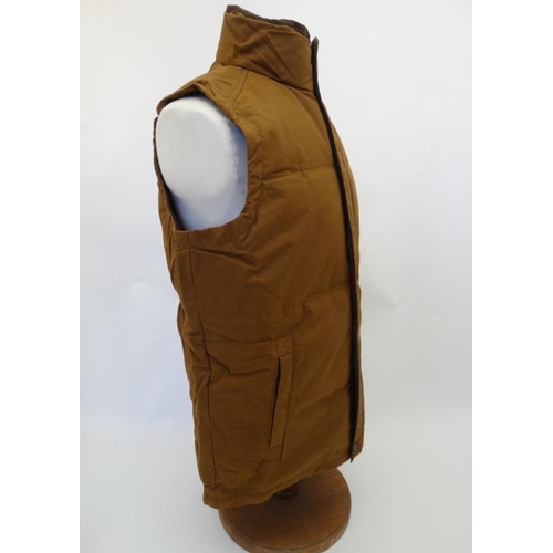 177 - Musto Mens Down Gilet in Caramel, size L.