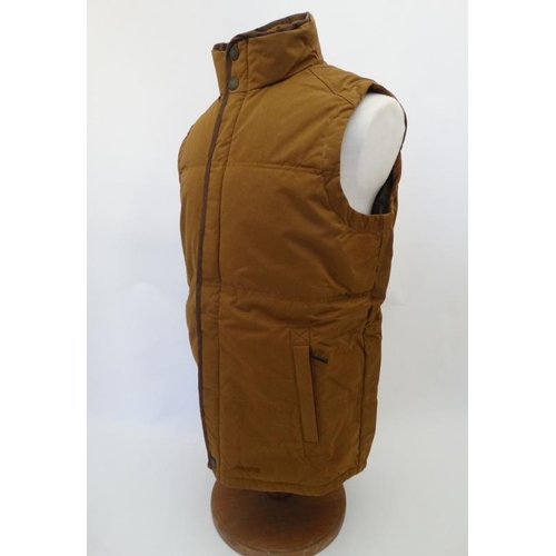 177 - Musto Mens Down Gilet in Caramel, size L.