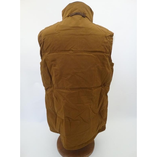 177 - Musto Mens Down Gilet in Caramel, size L.