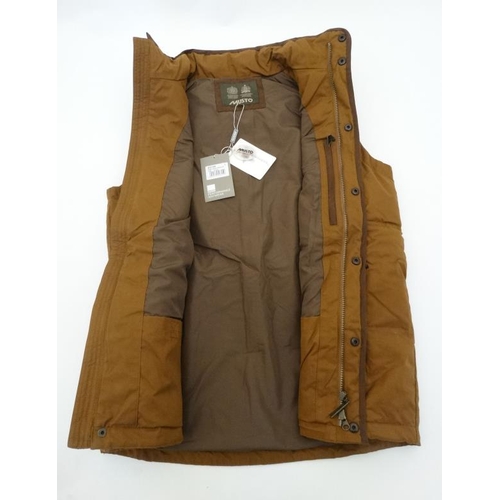 177 - Musto Mens Down Gilet in Caramel, size L.