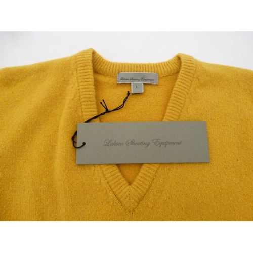 180 - Laksen 'Astor Knit' Jumper in Yellow, size L.