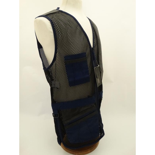 192 - Deerhunter 'Champion De-lux' Mesh Waistcoat / Skeet Vest, in Blue, Size L.