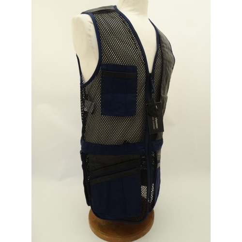 194 - A Deerhunter Champ Deluxe Mesh back , left handed skeet vest in Navy, size M.