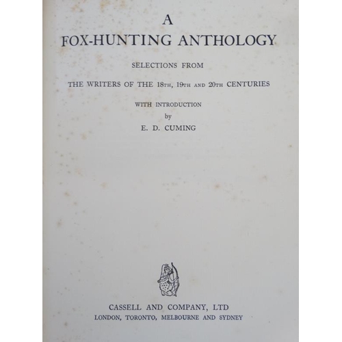 23 - Hunting Books: '' The Wiles of the Fox '' by Lionel Edwards, published by The Medici Society , Londo... 