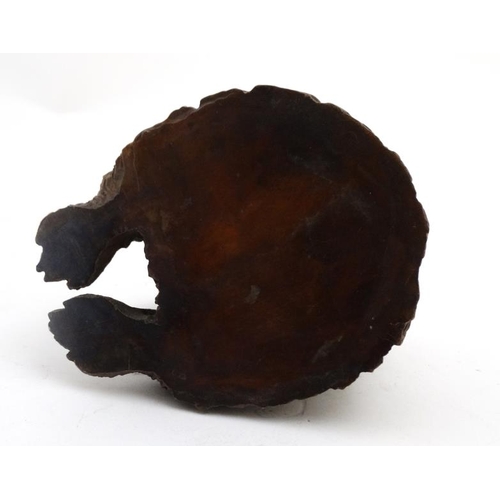 239 - A 21stC hand painted cast bronze novelty inkwell in the form of a Shaggy Dog 4 3/4'' high