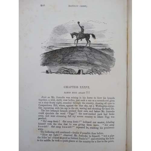 25 - Hunting Books: '' Hunts with Jorrocks from Robert Surtees' Handley Cross '' with illustrations by G.... 