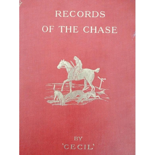 26 - Books: '' Records of the Chase '' by 'Cecil', published by Philip Allan & Co , London, 1922, '' Fox ... 