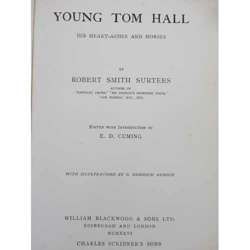 27 - Books: '' Young Tom Hall, His Heartache and Horses '' by Robert Smith Surtees, published by William ... 