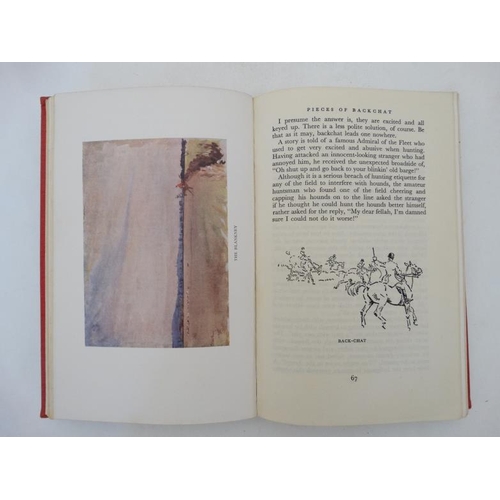 29 - Hunting Books: '' Reminiscences of a Sporting Artist '' by Lionel Edwards, published by Putnam & Co ... 