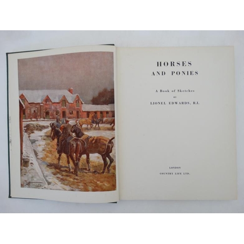 35 - Equestrian Books: '' Horse Sense and Sensibility '' by Crascredo, illustrated by Lionel Edwards, pub... 