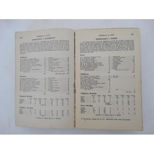 42 - Book: ''John Wisden's Cricketeers' Almanack 1939 '' 76th Edition , edited by Wilfrid H Brookes, with... 