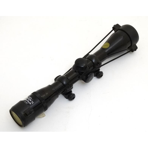 451 - Shooting : An Original ' Model 12 ' Wide Angle 4 x 40 Telescopic Sight for rifle or airgun , having ... 