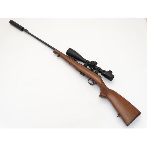 510 - Rimfire Rifle : A CZ ' 452-2E ZKM ' .22LR bolt action Rifle , fitted with an AGS 6 - 24 X 50 SFIR PA... 