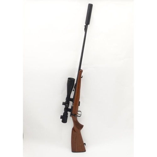 510 - Rimfire Rifle : A CZ ' 452-2E ZKM ' .22LR bolt action Rifle , fitted with an AGS 6 - 24 X 50 SFIR PA... 