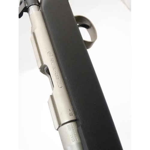 512 - Rimfire Rifle : A CZ ' 452-2E ZKM ' .22LR bolt action Rifle , stainless finish with composite stock ... 