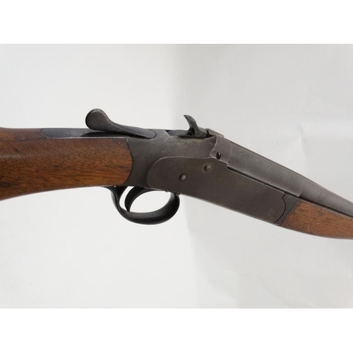 526 - Shotgun : An Iver Johnson .410 single barrel (ejector) Toplever Hammergun , serial number 62527  Ple... 