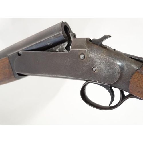 526 - Shotgun : An Iver Johnson .410 single barrel (ejector) Toplever Hammergun , serial number 62527  Ple... 