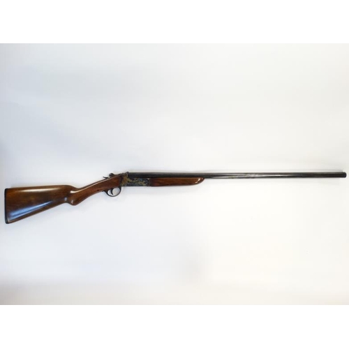 535 - Shotgun : A Webley & Scott 12 Bore single barrel (ejector) Toplever Hammergun . Serial number 81313 ... 