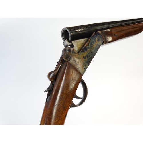 535 - Shotgun : A Webley & Scott 12 Bore single barrel (ejector) Toplever Hammergun . Serial number 81313 ... 