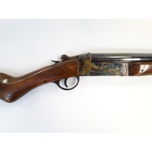 535 - Shotgun : A Webley & Scott 12 Bore single barrel (ejector) Toplever Hammergun . Serial number 81313 ... 