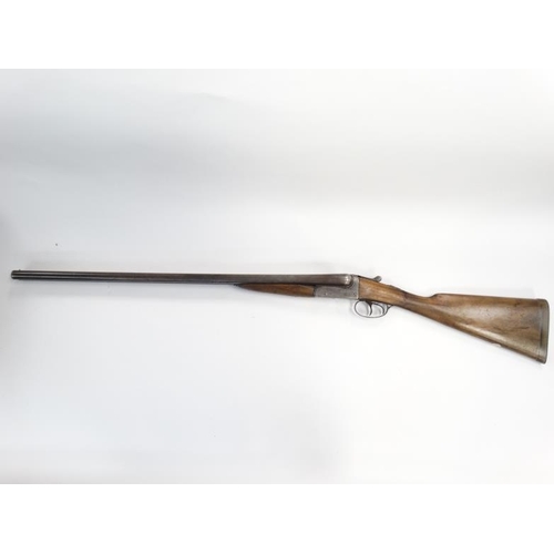 563 - Shotgun : A BSA / S R Jeffery & Son 12 Bore Side by Side boxlock Shotgun , the action finely engrave... 