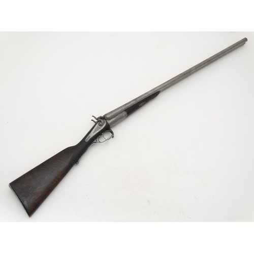 570 - Shotgun : James Purdey & Sons : A c1870 12 Bore back - action Hammergun , having Purdey's patent pus... 