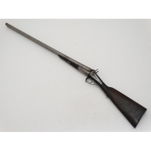 570 - Shotgun : James Purdey & Sons : A c1870 12 Bore back - action Hammergun , having Purdey's patent pus... 