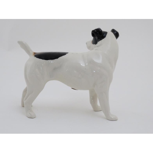 80 - A Beswick Model of a Tri-coloured Jack Russell (standing) , bears Beswick stamp to base. 5'' high.