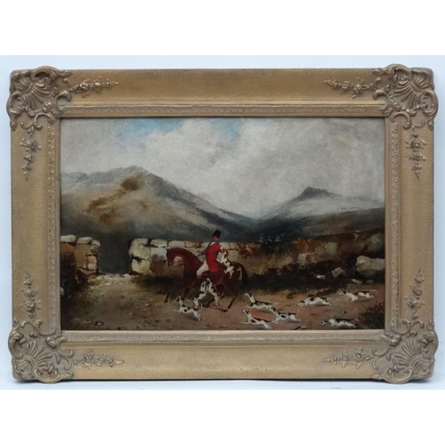 1 - Hunting  :  F.S.  after RT Vyner ,1861, Oil on board,  ' Mr. Musters and his Hounds ' Nottinghamshir... 