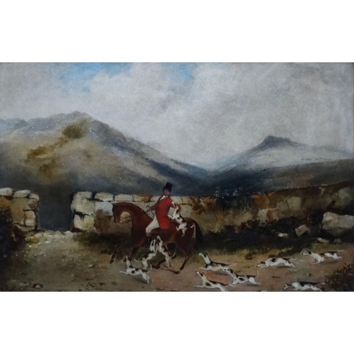 1 - Hunting  :  F.S.  after RT Vyner ,1861, Oil on board,  ' Mr. Musters and his Hounds ' Nottinghamshir... 