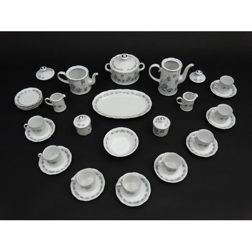 137 - A Mitterteich Bavaria , Made in Germany tea set to include, teapot, coffee pot, 8 cups, 12 saucers, ... 