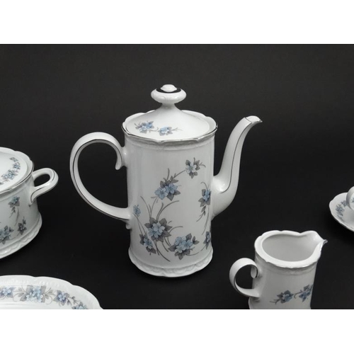 137 - A Mitterteich Bavaria , Made in Germany tea set to include, teapot, coffee pot, 8 cups, 12 saucers, ... 