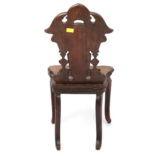 157 - Black Forest : A 4-air musical seated chair with carved edelweiss and inlaid chamois decoration 37 1... 