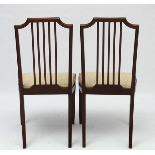 202 - A pair of c.1900 mahogany overstuffed boudoir chairs  37'' high