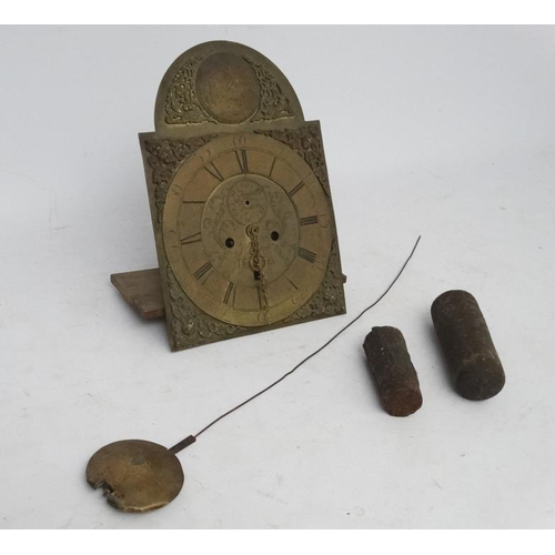 265 - Scottish 18thC longcase Clock Movement : ' John Brand , Dumfries ' ( 1790-1802) a brass faced breaka... 