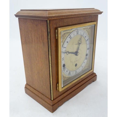 294 - Elliot 3 train Bracket Clock : a mahogany cased ' Elliot ' clock with Westminster & Whittington Chim... 