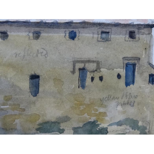 30 - Joan Pilsbury 1953, Watercolour , pencil and another (2), ' St Michael's Church , Porthilly ....and ... 