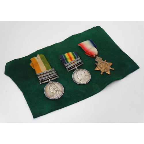 317 - 5912 Pte F Butler , Queen's Royal Regiment ( West Surrey ) : A group of two Boer War Campaign Medals... 