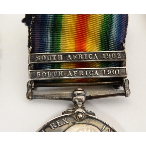 317 - 5912 Pte F Butler , Queen's Royal Regiment ( West Surrey ) : A group of two Boer War Campaign Medals... 