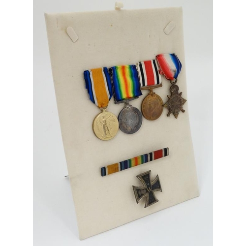 320 - 30417 Pte (later Cpl) T H Brooke , Royal Army Medical Corps : A group of three WWI Campaign Medals ,... 