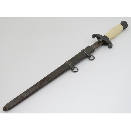 323 - Militaria : A WII Wehrmacht Officer's Dagger by WKC , Solingen , having a 9'' steel blade . The guar... 