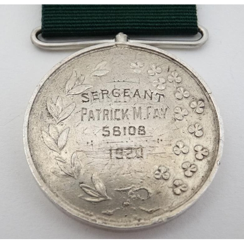 324 - 58108 Sergeant Patrick M Fay , Royal Irish Constabulary : An extremely rare Constabulary Medal / ' R... 