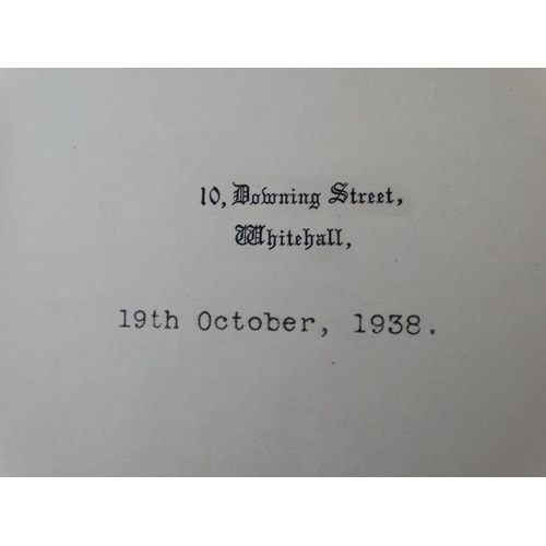 330 - Militaria : A grateful letter of correspondence between the pre - WWII Conservative Prime Minister N... 