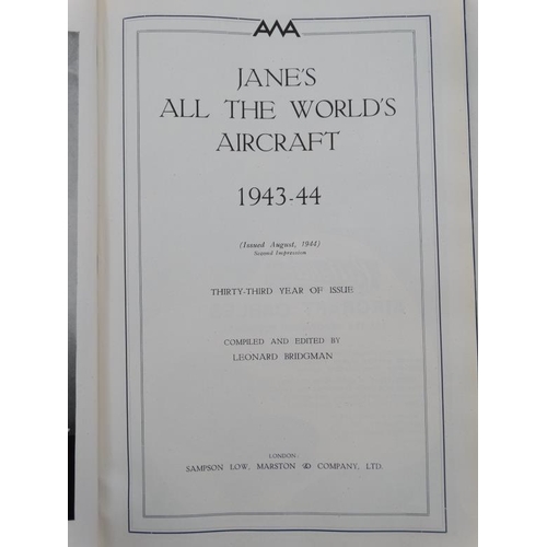 362 - Militaria : Two books on the subject of Aviation , comprising ' Jane's All the World's Aircraft 1941... 