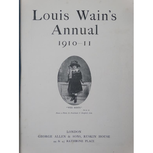 364 - Book: '' Louis Wain's Annual 1910-1911 ''  published by Goerge Allen & Sons , London, having polychr... 