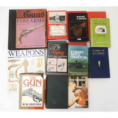 369 - Books: A collection of 18 Sporting books , to include: '' The World Of Guns '' by Richard Akehurst, ... 