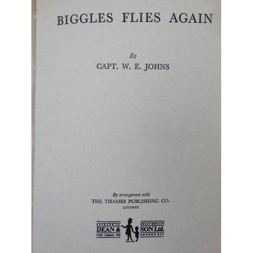 371 - Books: A collection of 4 ''Biggles'' books by Capt W.E Jones, to include ''Biggles of 266'' , '' Big... 